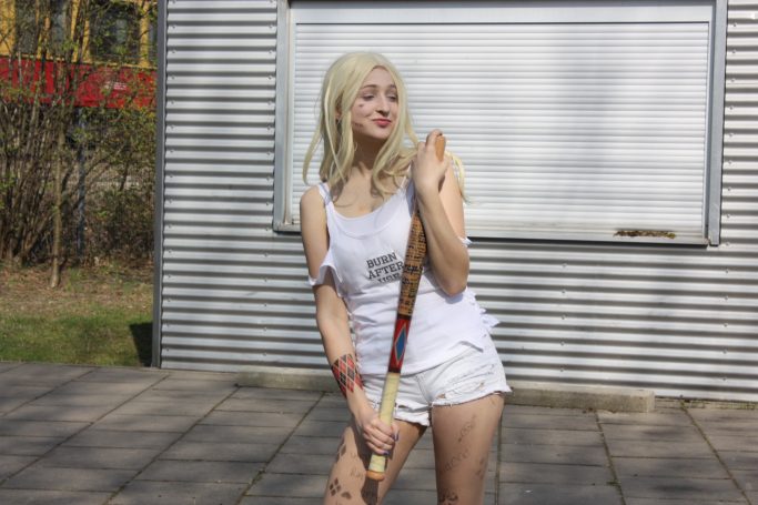 Erstes Shooting als Harley Quinn